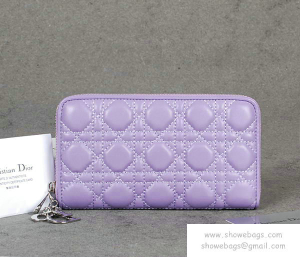 dior wallet escapade lambskin leather 0082 purple